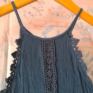 Pac Sun Kendall and Kylie Blue Cropped Halter Top